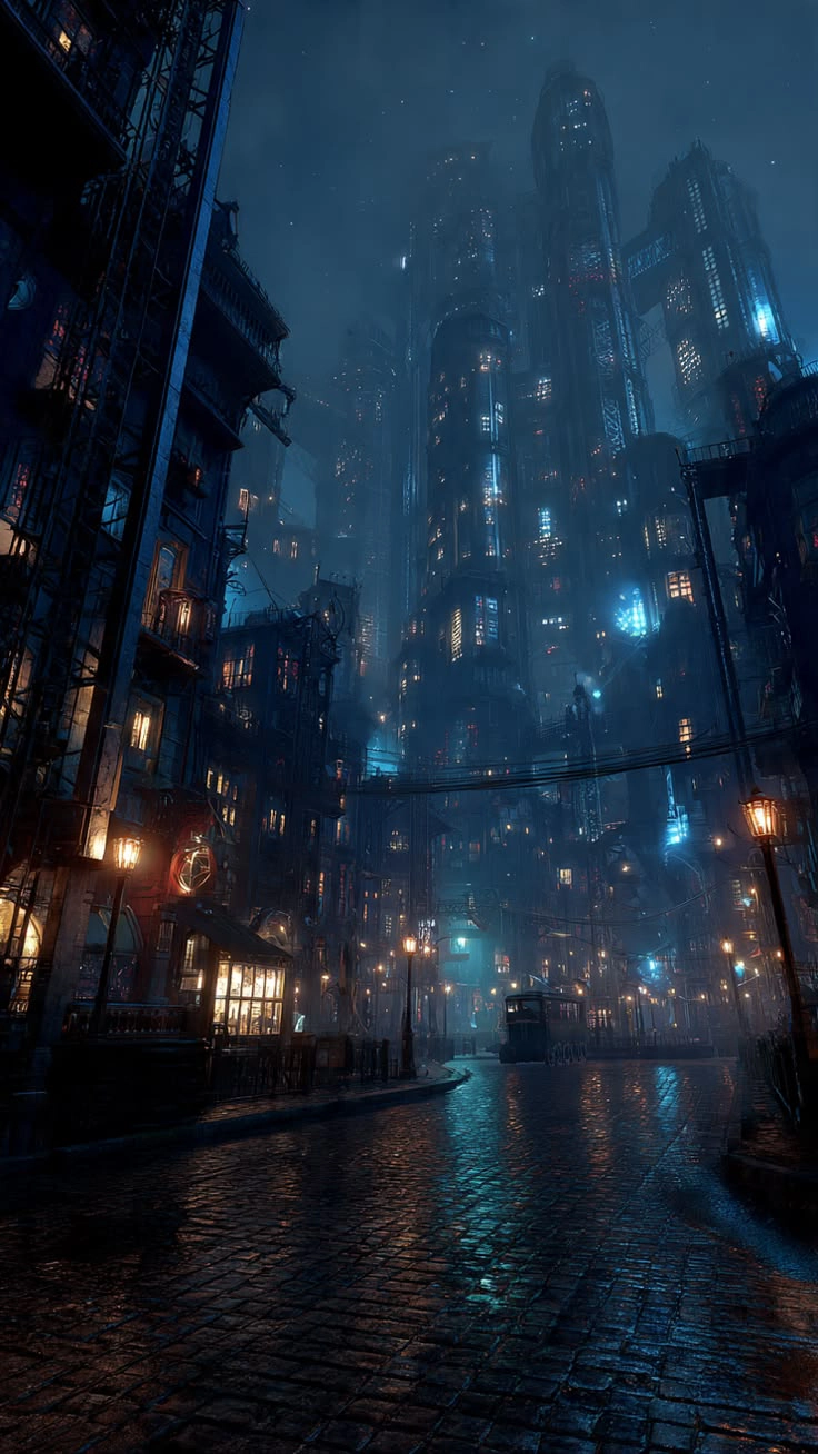 Anteka City 2032 skyline concept art